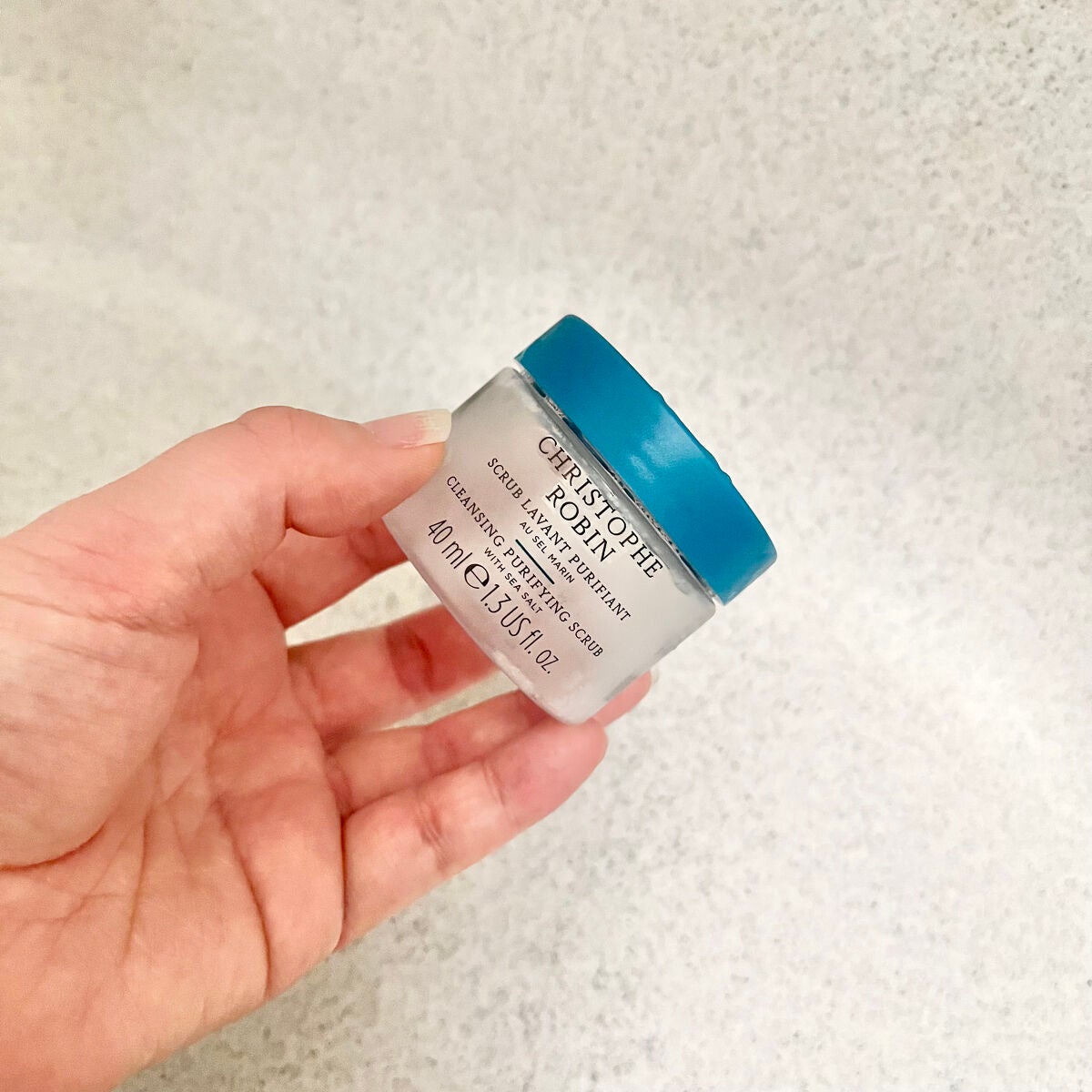 Cleansing Purifying Scrub with Sea Salt/Christophe Robin/ヘッドスクラブを使ったクチコミ(1枚目)