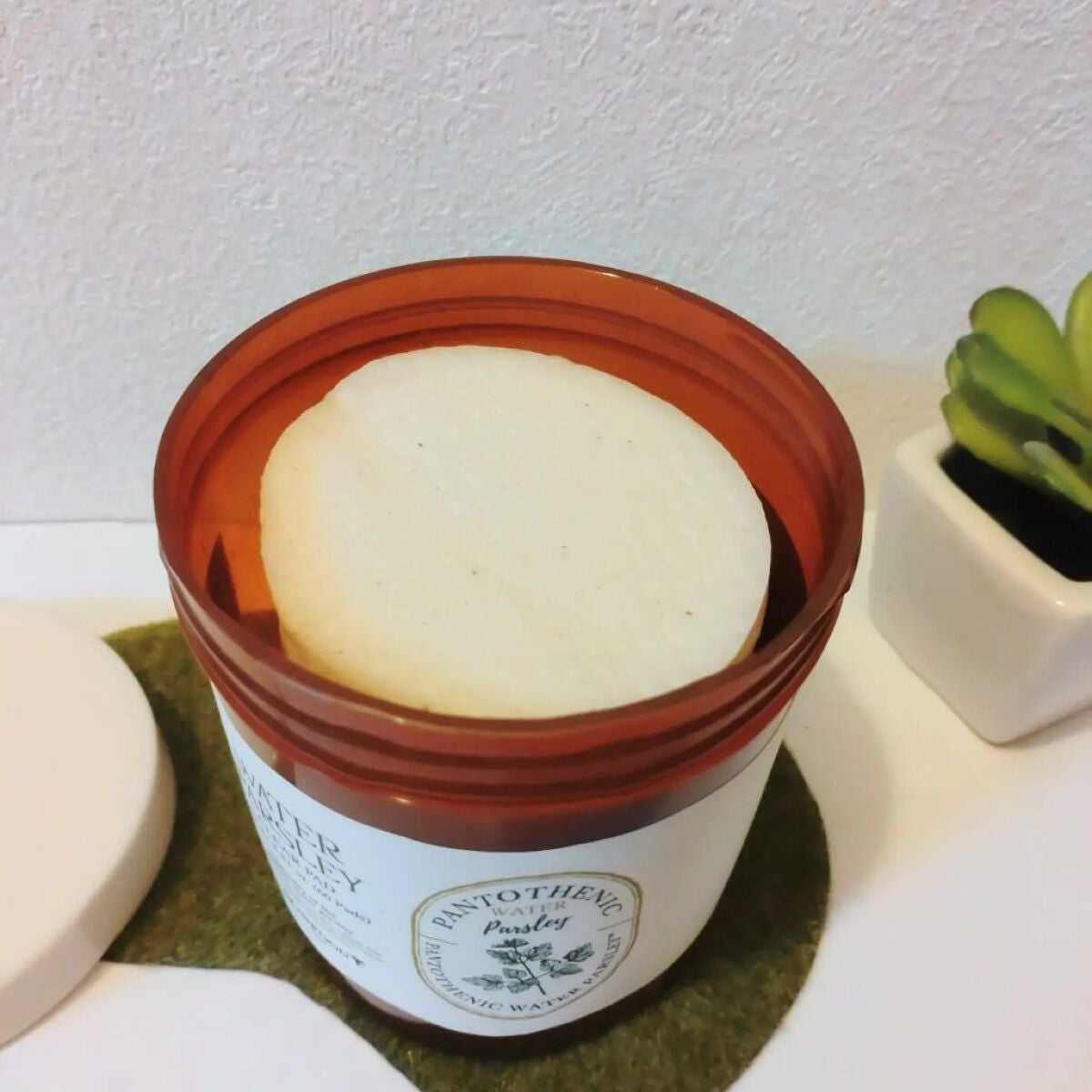 パントテン ウォーターパセリ クリアパッド/SKINFOOD/トナーパッドを使ったクチコミ(4枚目)