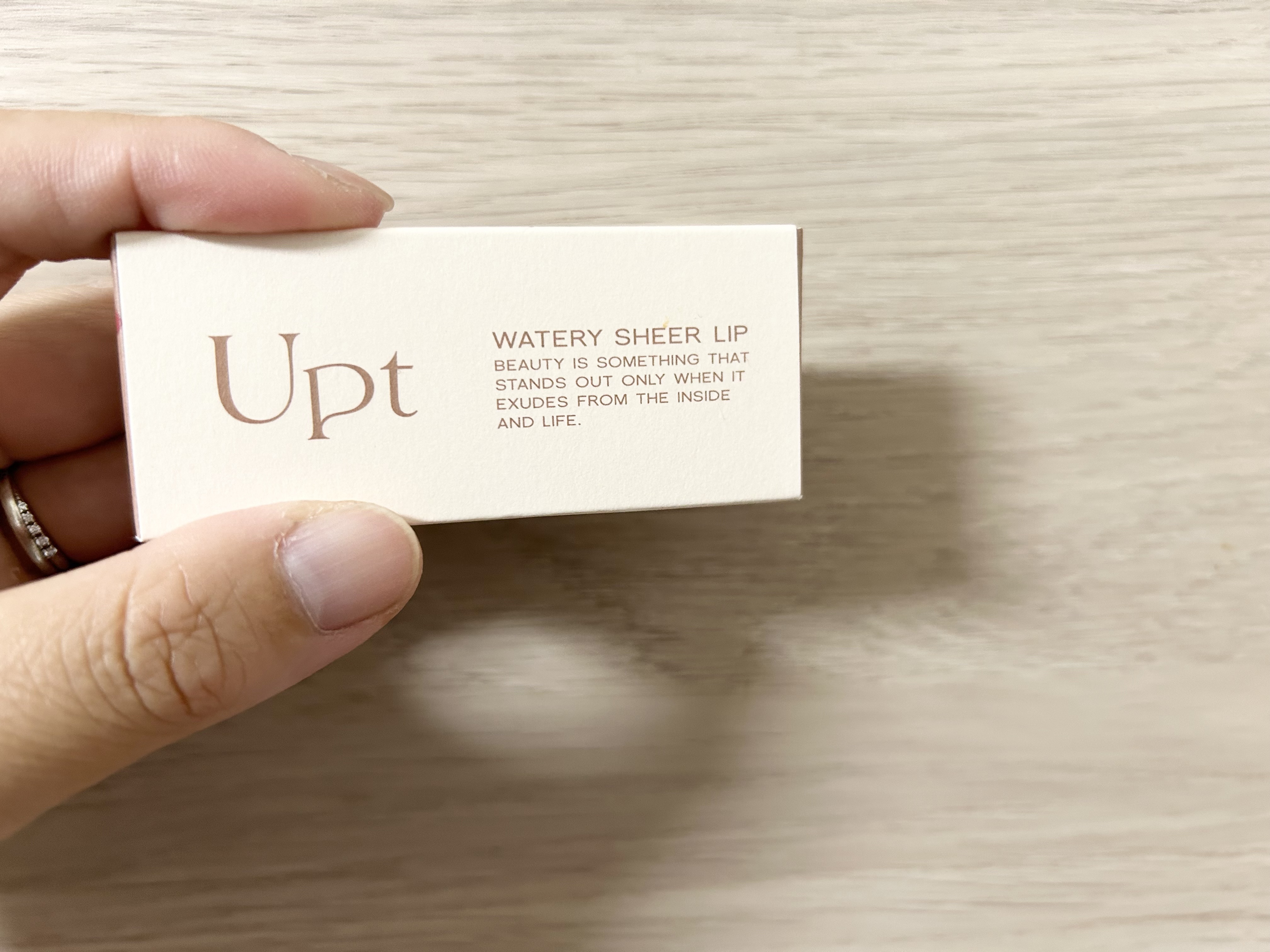 Upt WATERY SHEER LIP  02 ペールドロップ/Upt/口紅を使ったクチコミ（1枚目）