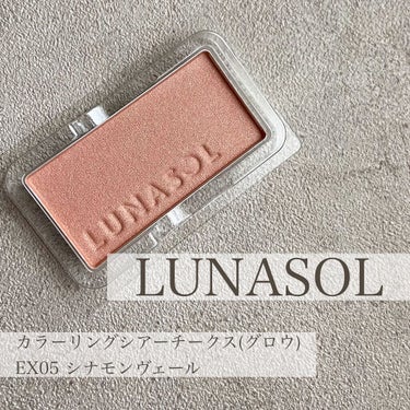 ルナソル カラーリングシアーチークス(グロウ) EX05 Cinnamon Veil/LUNASOL/パウダーチークを使ったクチコミ（1枚目）