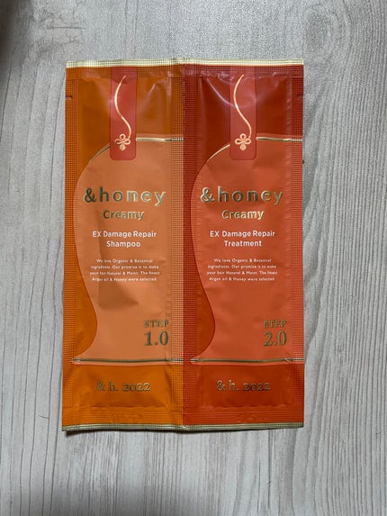 Creamy EXダメージリペアシャンプー1.0/ヘアトリートメント2.0/&honey/市販シャンプーを使ったクチコミ(1枚目)