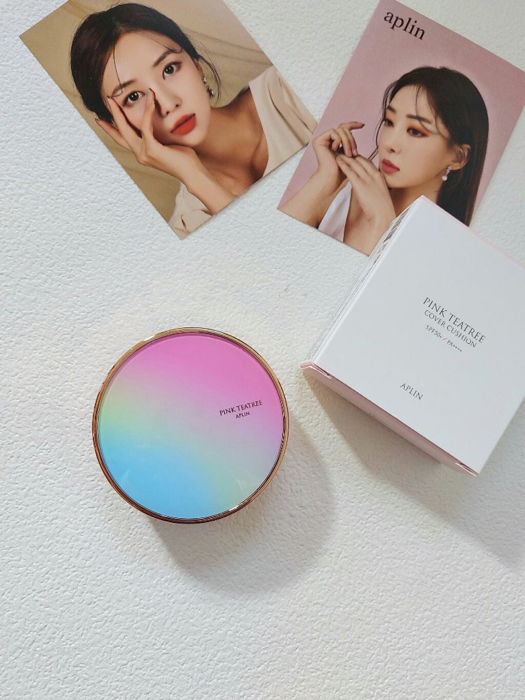 ピンクティーツリーカバークッション/APLIN/クッションファンデーションを使ったクチコミ(8枚目)