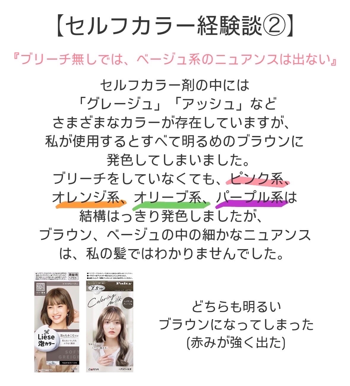 泡カラー/リーゼ/ヘアカラーを使ったクチコミ(3枚目)