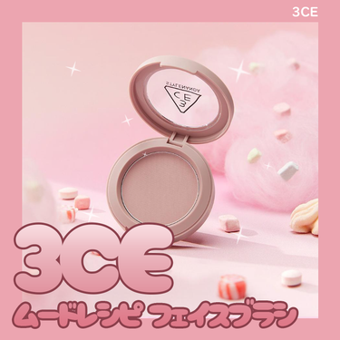 3CE 3CE MOOD RECIPE FACE BLUSH のクチコミ「＼3CE ムードレシピ フェイスブラシ／

今回は韓国のアイドルの(G)I-DLE、ミンニがピ.....」（1枚目）