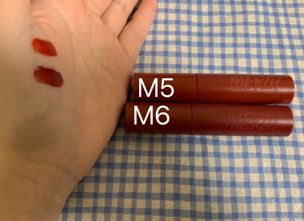 バイト ザ ビート メロウ ティント M5 ヘイキャンディー/MERZY/リップティントを使ったクチコミ（2枚目）