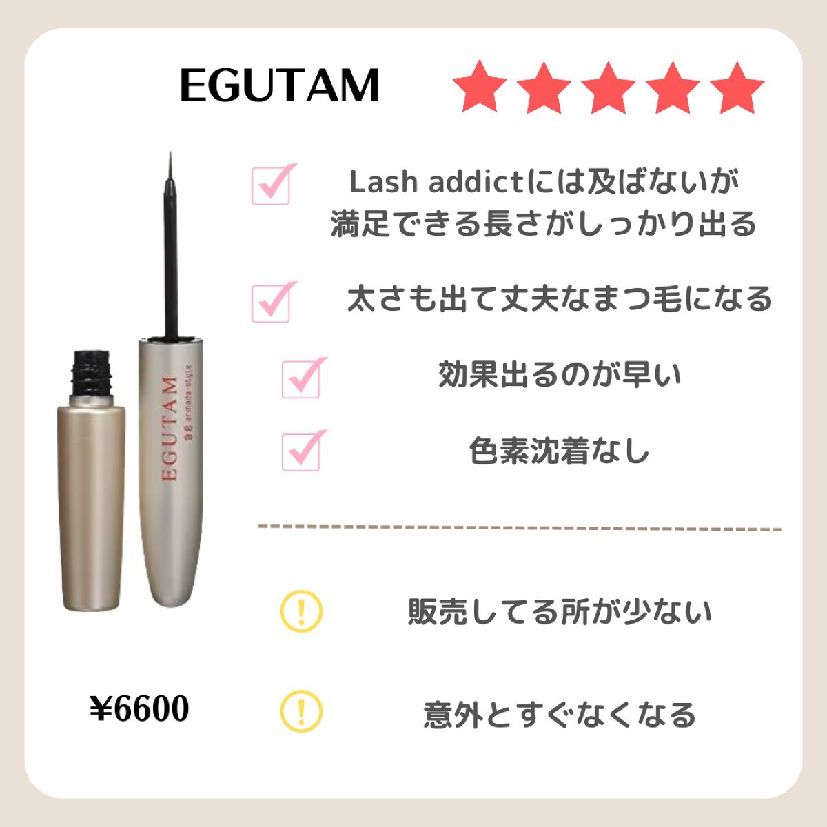 エグータム/アルマダスタイル/まつげ美容液を使ったクチコミ（3枚目）