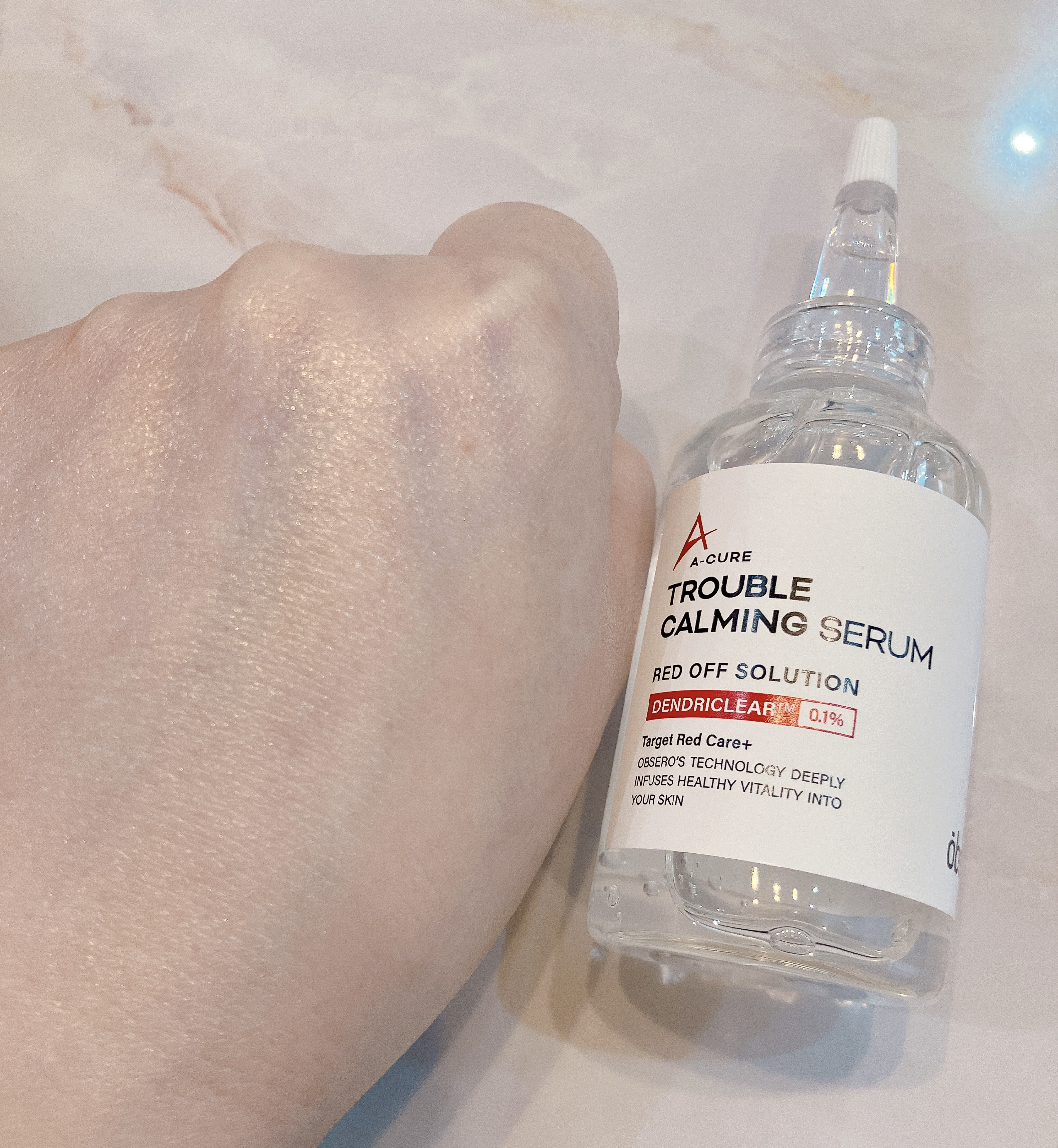 エーキュアトラブルカーミングセラム/obsero/美容液を使ったクチコミ（2枚目）
