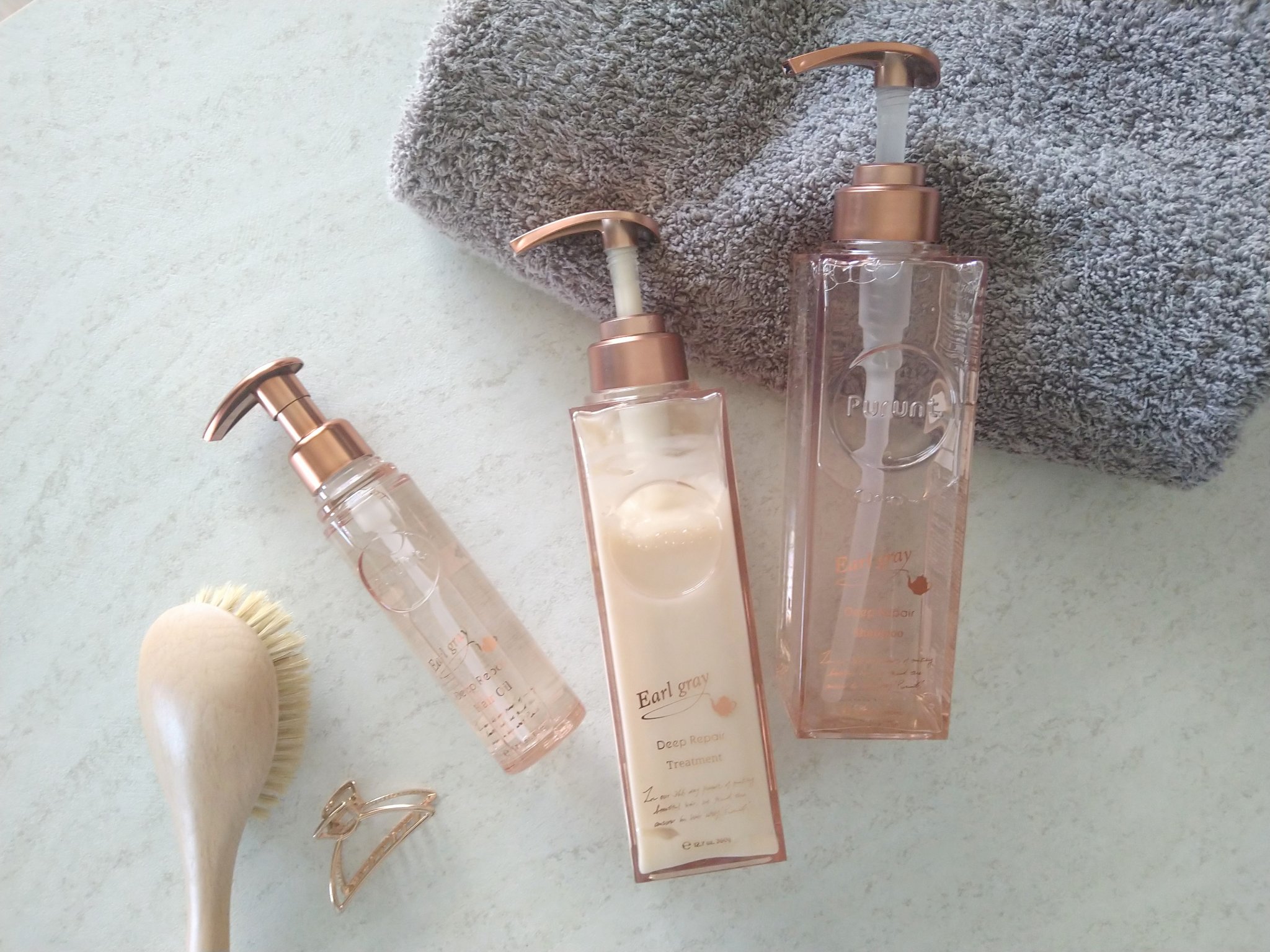 プルント ディープリペアペアセット アールグレイ N/Purunt./市販シャンプーを使ったクチコミ（1枚目）