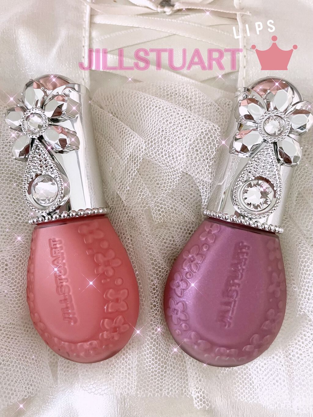 ジルスチュアート ブルームドロップ リップ＆チーク シフォン 101 sweet feathers(限定色)/JILL STUART/リキッドチークを使ったクチコミ（1枚目）