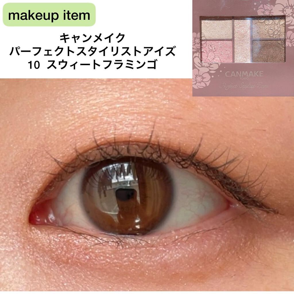 パーフェクトスタイリストアイズ 10 スウィートフラミンゴ/キャンメイク/アイシャドウパレットを使ったクチコミ（2枚目）
