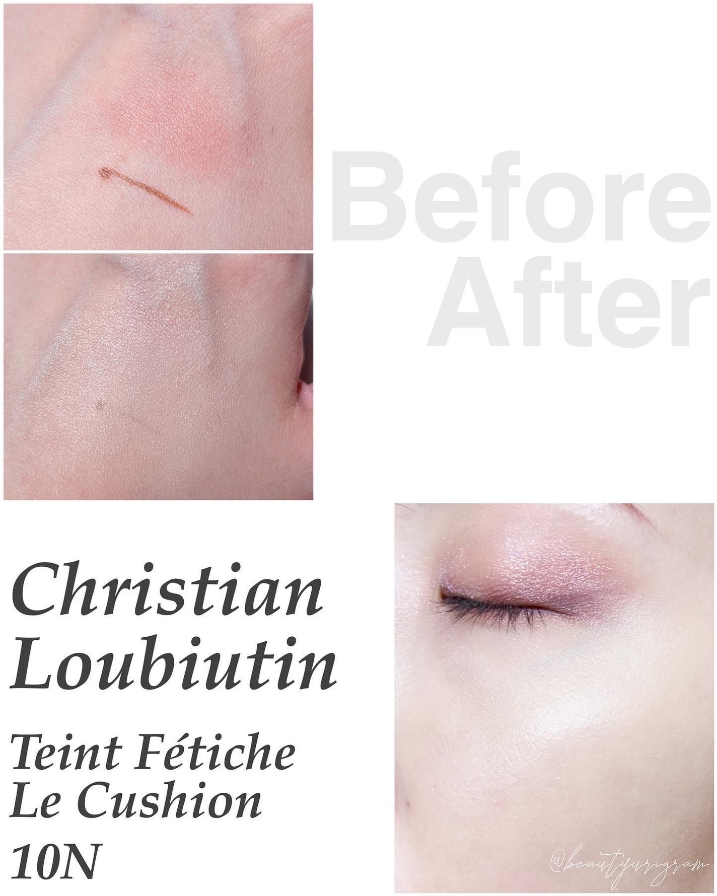 タンフェティッシュ ルクッション/クリスチャン ルブタン/クッションファンデーションを使ったクチコミ(3枚目)