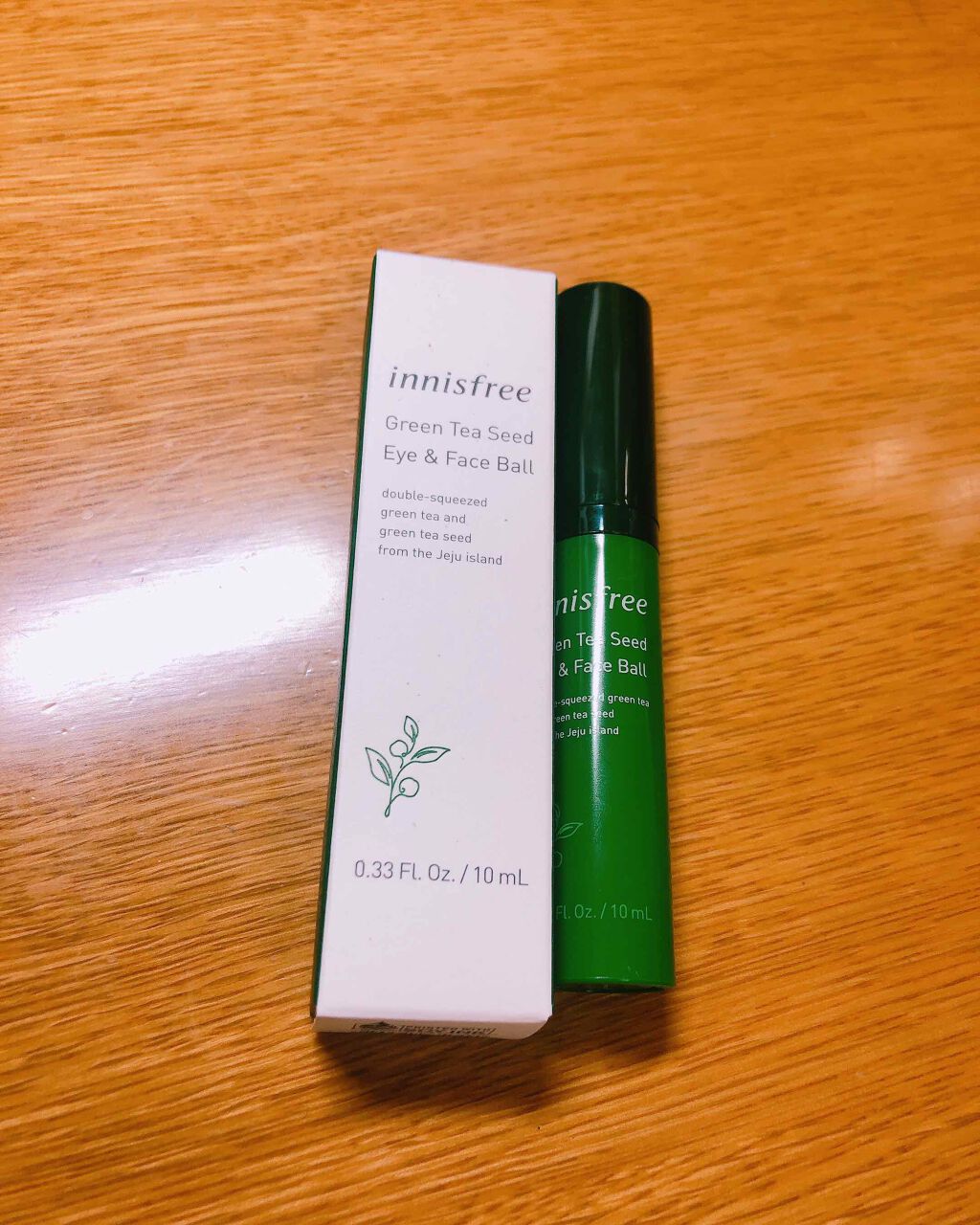 グリーンティーシード アイ&フェイスボール/innisfree/美容液を使ったクチコミ(1枚目)