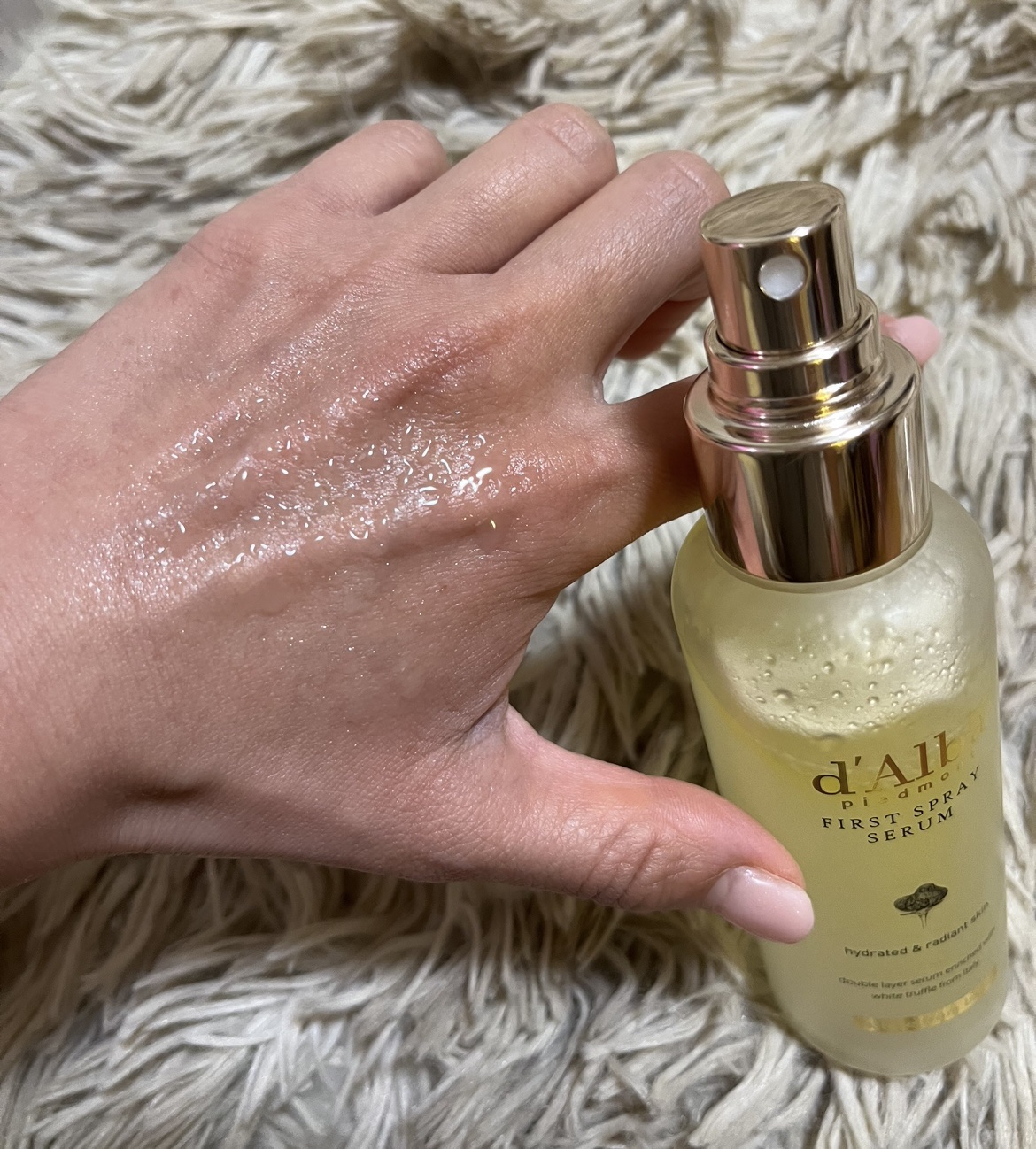 ダルバ ホワイトトリュフファーストスプレーセラム/ダルバ/ミスト状化粧水を使ったクチコミ（3枚目）