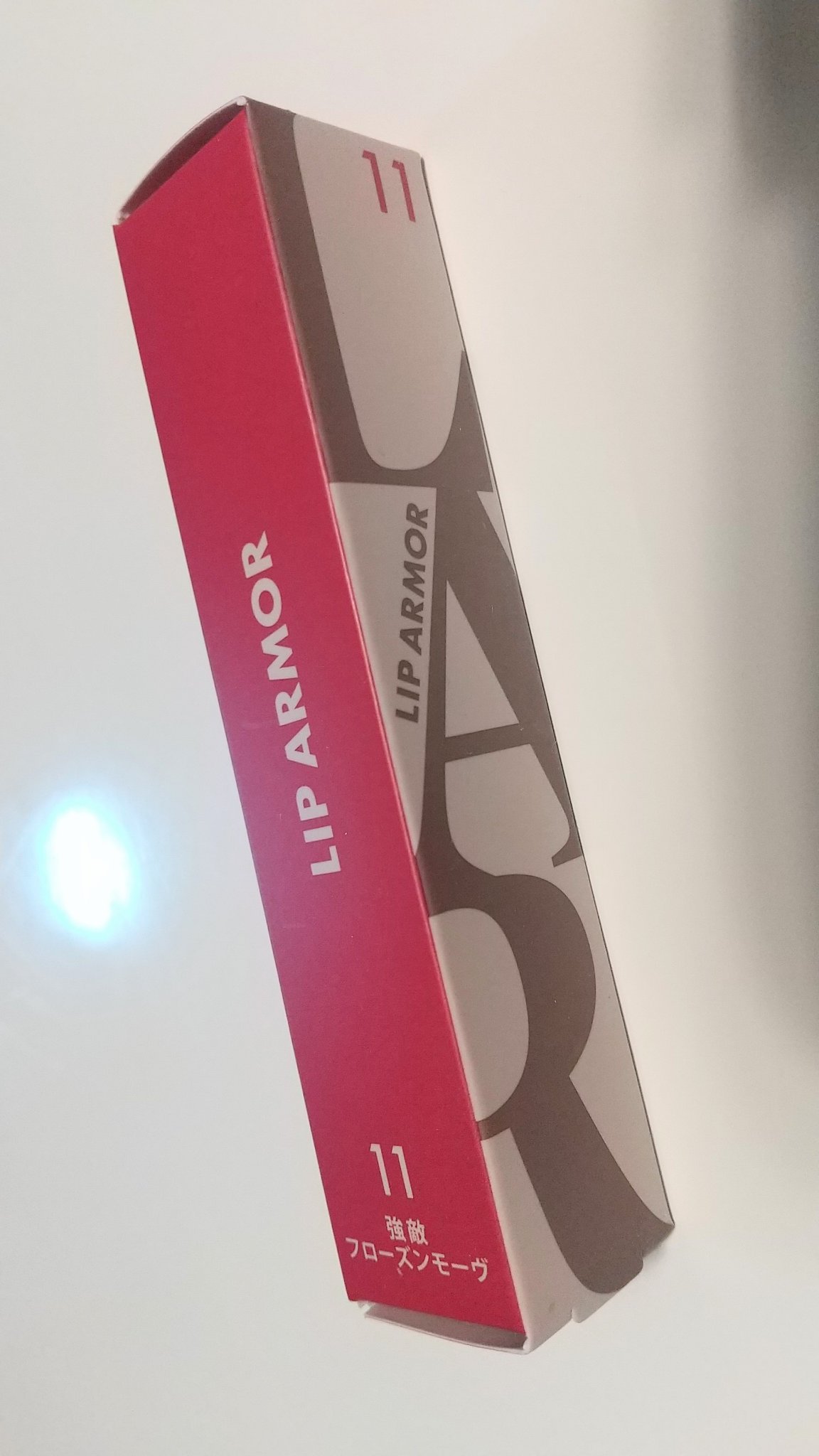 リップアーマー 11 強敵フローズンモーヴ/KiSS/口紅を使ったクチコミ（1枚目）