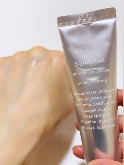 アクアスクワランモイスチャークリーム/S.NATURE/フェイスクリームを使ったクチコミ(3枚目)