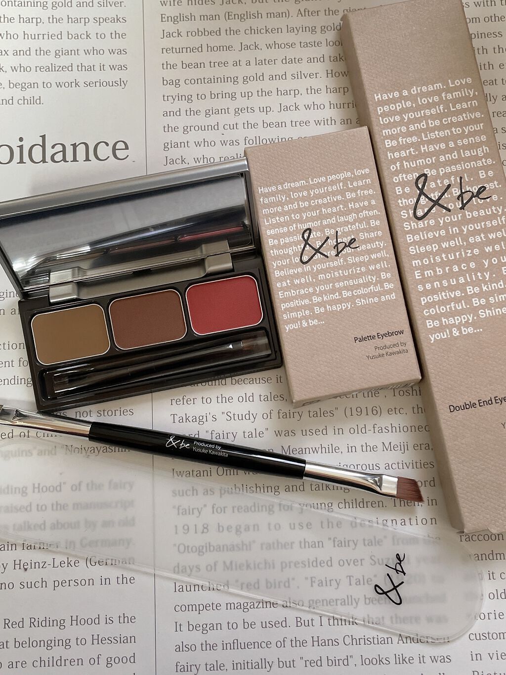 ダブルエンドアイブロウブラシ熊野筆/＆be/メイクブラシを使ったクチコミ（1枚目）