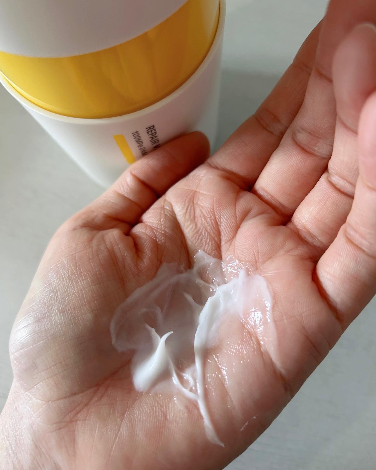 V リペア　シャンプー／ヘアトリートメント ヘアトリートメント 本体（400ml）/unlabel/市販シャンプーを使ったクチコミ（3枚目）