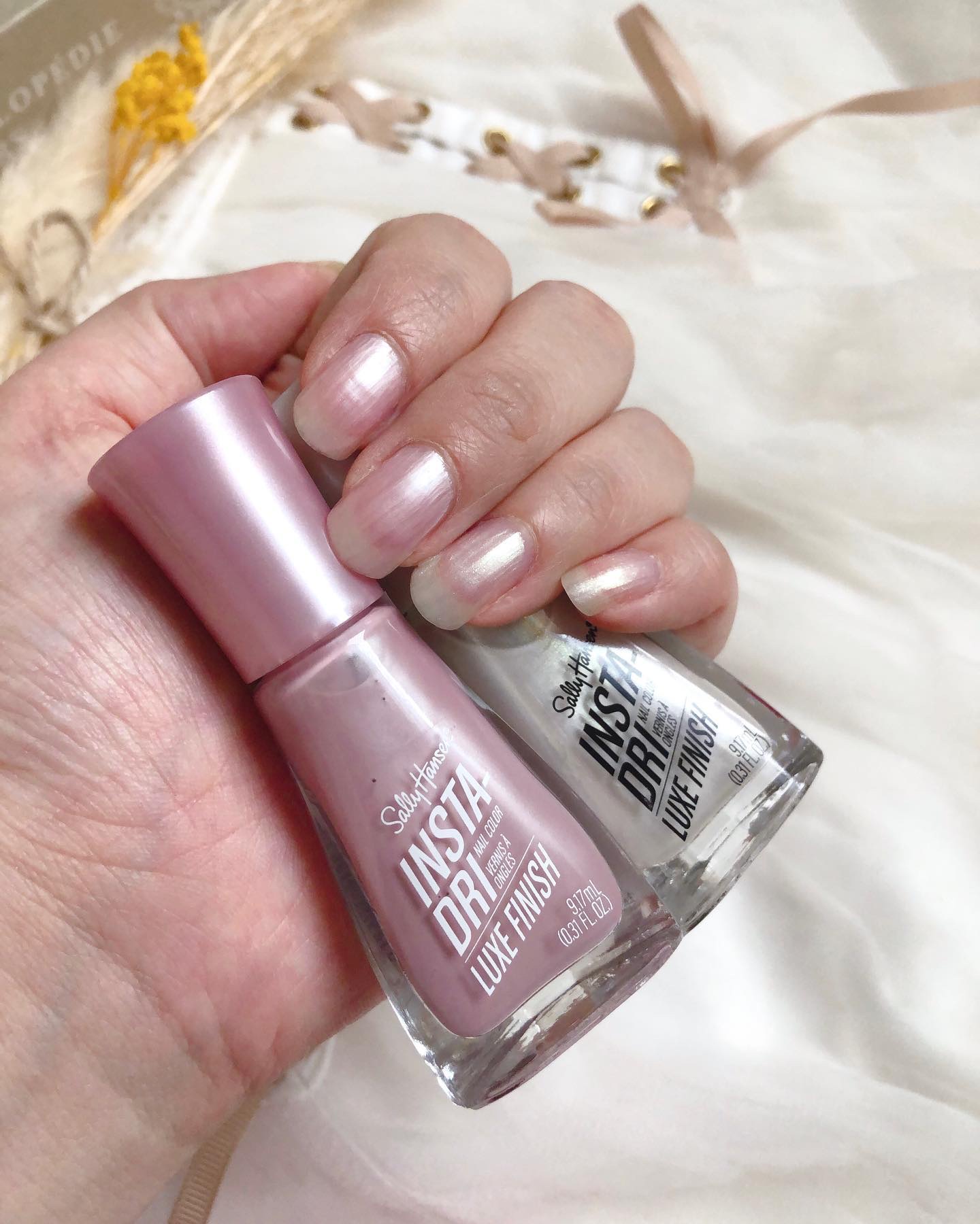 インスタドライ ネイルカラー リュクスフィニッシュ/サリーハンセン/オールインワンネイルを使ったクチコミ（2枚目）