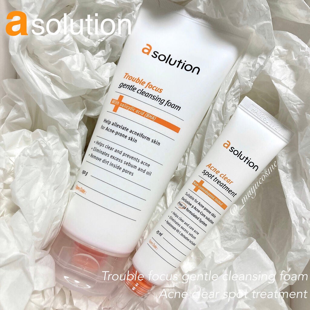 トラブルフォーカス ゼントルクレンジングフォーム/a solution/洗顔フォームを使ったクチコミ(1枚目)