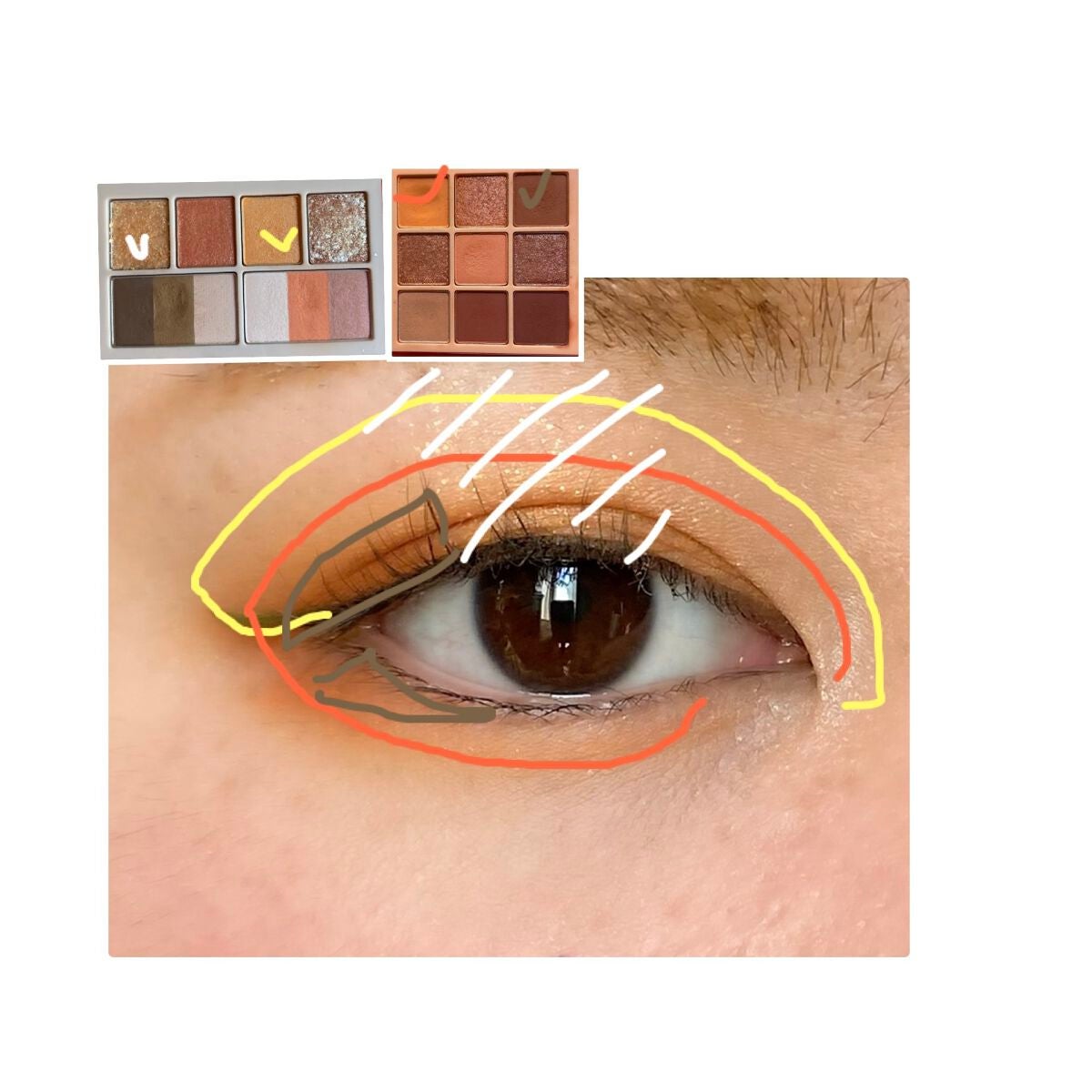 ジューシーオレンジパレット/innisfree/アイシャドウパレットを使ったクチコミ(3枚目)
