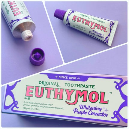 ホワイトパープル歯みがき ピーチフローラルミントの香り/EUTHYMOL/歯磨き粉を使ったクチコミ(2枚目)