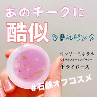 青みチークなのにふんわり発色だから使いやすい！！

ONLY MINERALS
ミネラルブルーミングカラー
ドライローズ

3520円　←まぁまぁ良い値段ですよね。w

RMKのインジーニアス パウダー