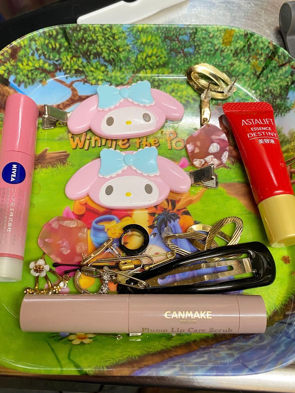 スクエアミニクリップピン/セリア/ヘアアクセサリーを使ったクチコミ(1枚目)