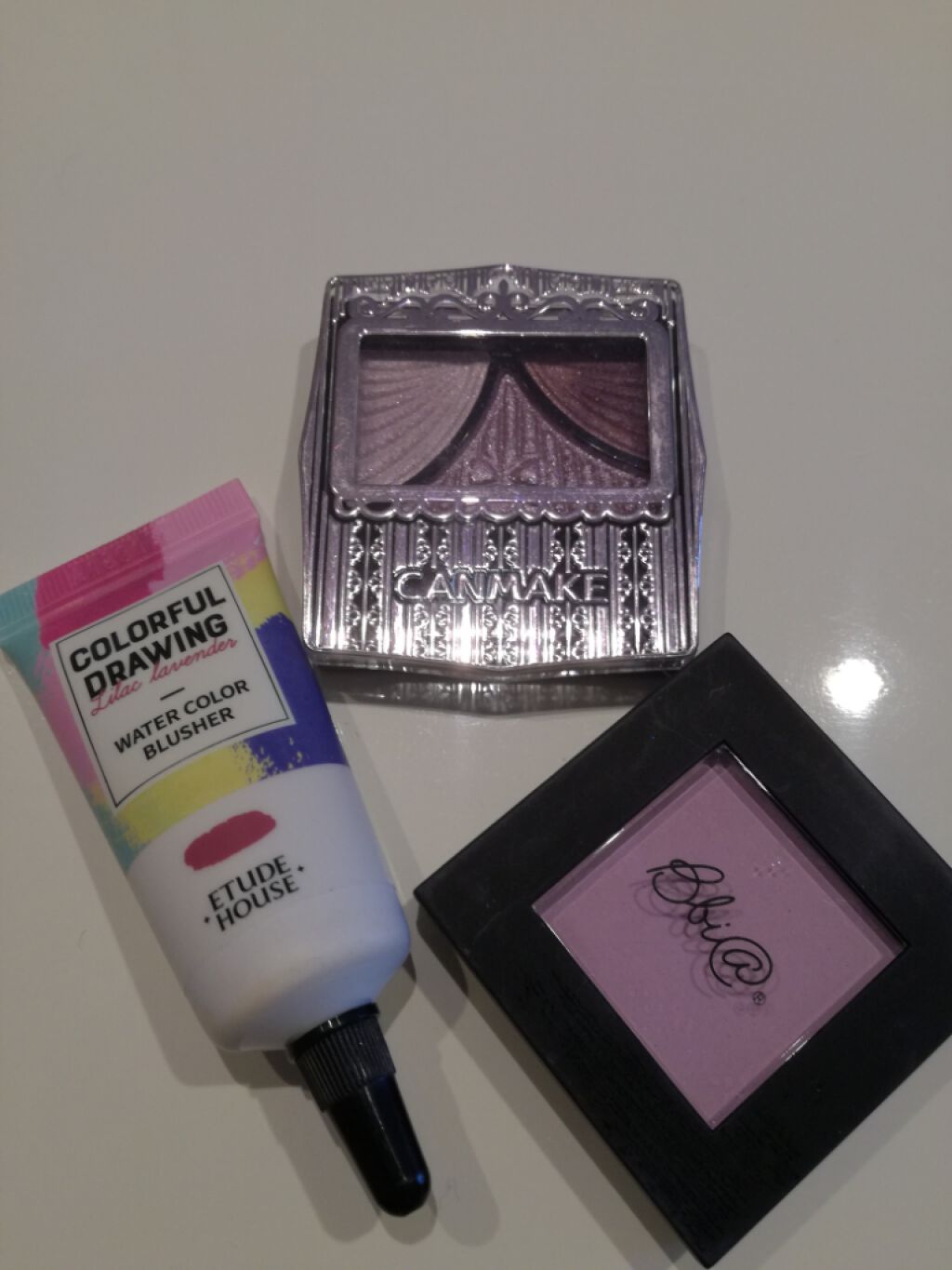 カラフルドローイング ウォーターカラーチーク PP501 ライラックラベンダー/ETUDE/リキッドチークを使ったクチコミ（1枚目）