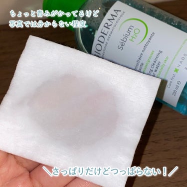 ビオデルマ セビウム エイチツーオー Dのクチコミ「
＼皮脂ケアしながら、メイクを落とせる💚／


〰


●ビオデルマ
セビウム エイチツーオー.....」（2枚目）