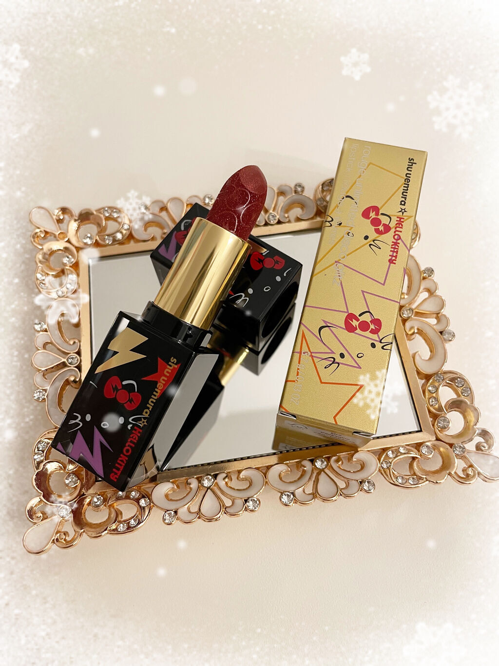 ルージュ アンリミテッド ディスコ グリッツ/shu uemura/口紅を使ったクチコミ（1枚目）