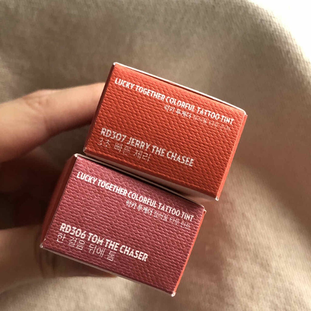 ラッキーフレンズ カラフルタトゥーティント/ETUDE/口紅を使ったクチコミ(2枚目)