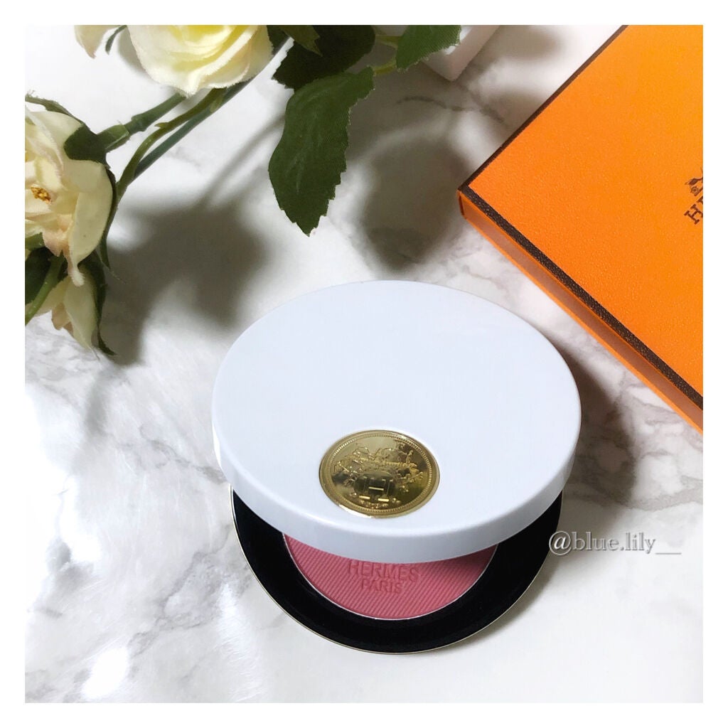 ローズ・エルメス ファー ア ジュ プードル ソワユーズ/エルメス/パウダーチークを使ったクチコミ(4枚目)