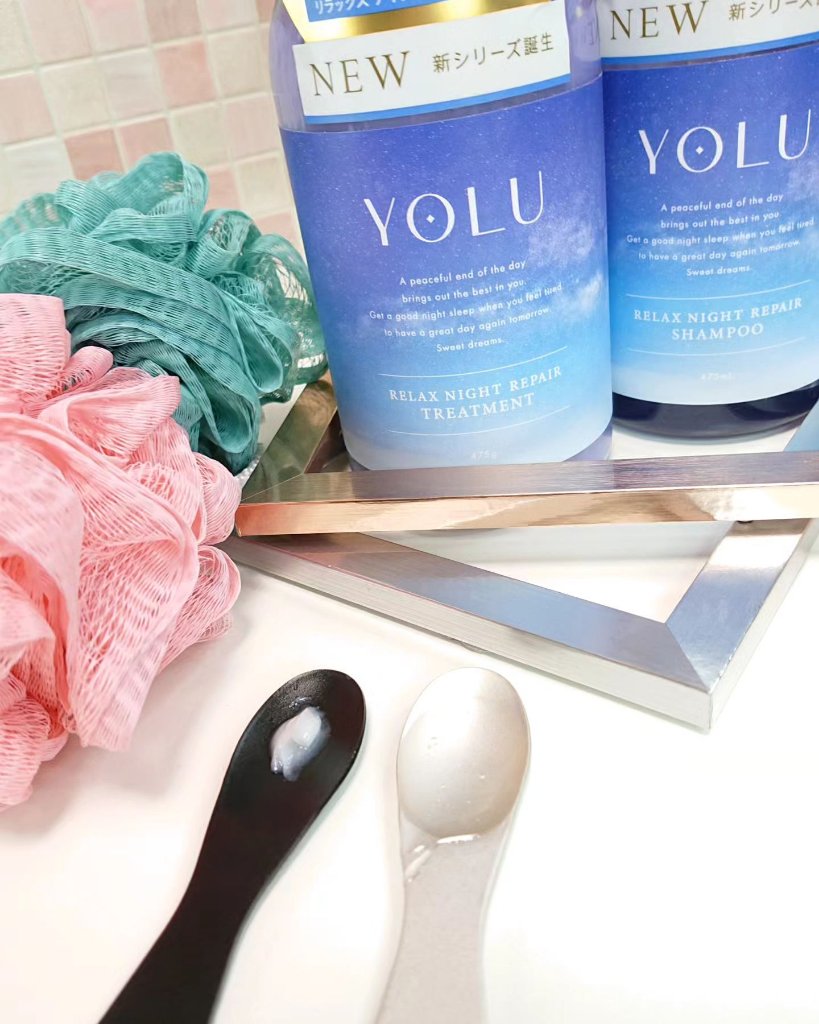 リラックスナイトリペア シャンプー／トリートメント/YOLU/市販シャンプーを使ったクチコミ（2枚目）