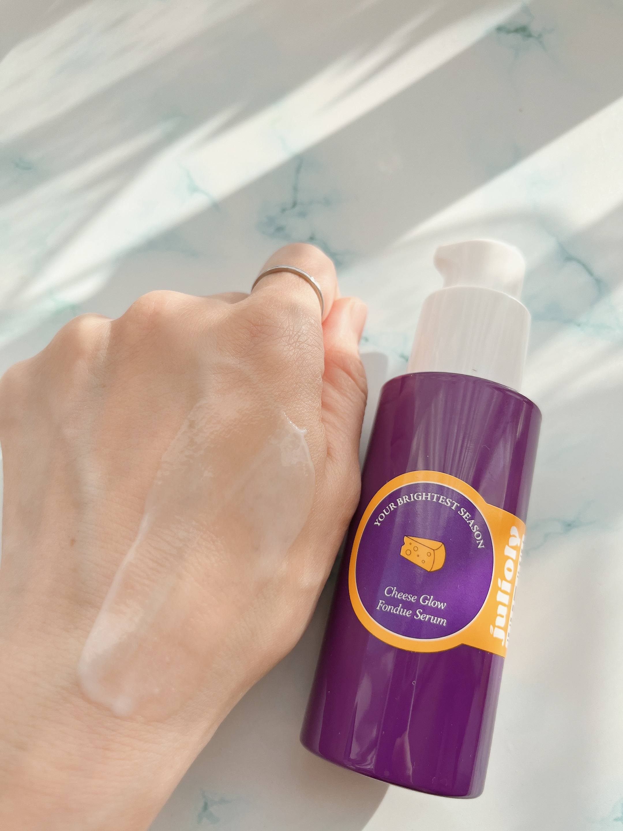 チーズフォンデュうるツヤセラム/Julioly/美容液を使ったクチコミ（3枚目）