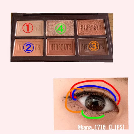 ハーシー プレイカラーアイズミニ/ETUDE/アイシャドウパレットを使ったクチコミ(2枚目)