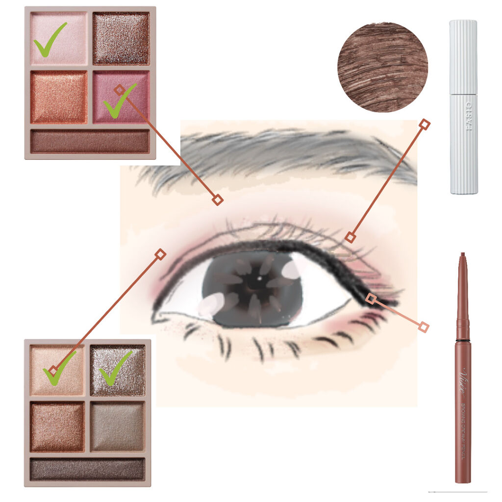 ブラウンズ クリーミィペンシル/Visée/ペンシルアイライナーを使ったクチコミ（2枚目）