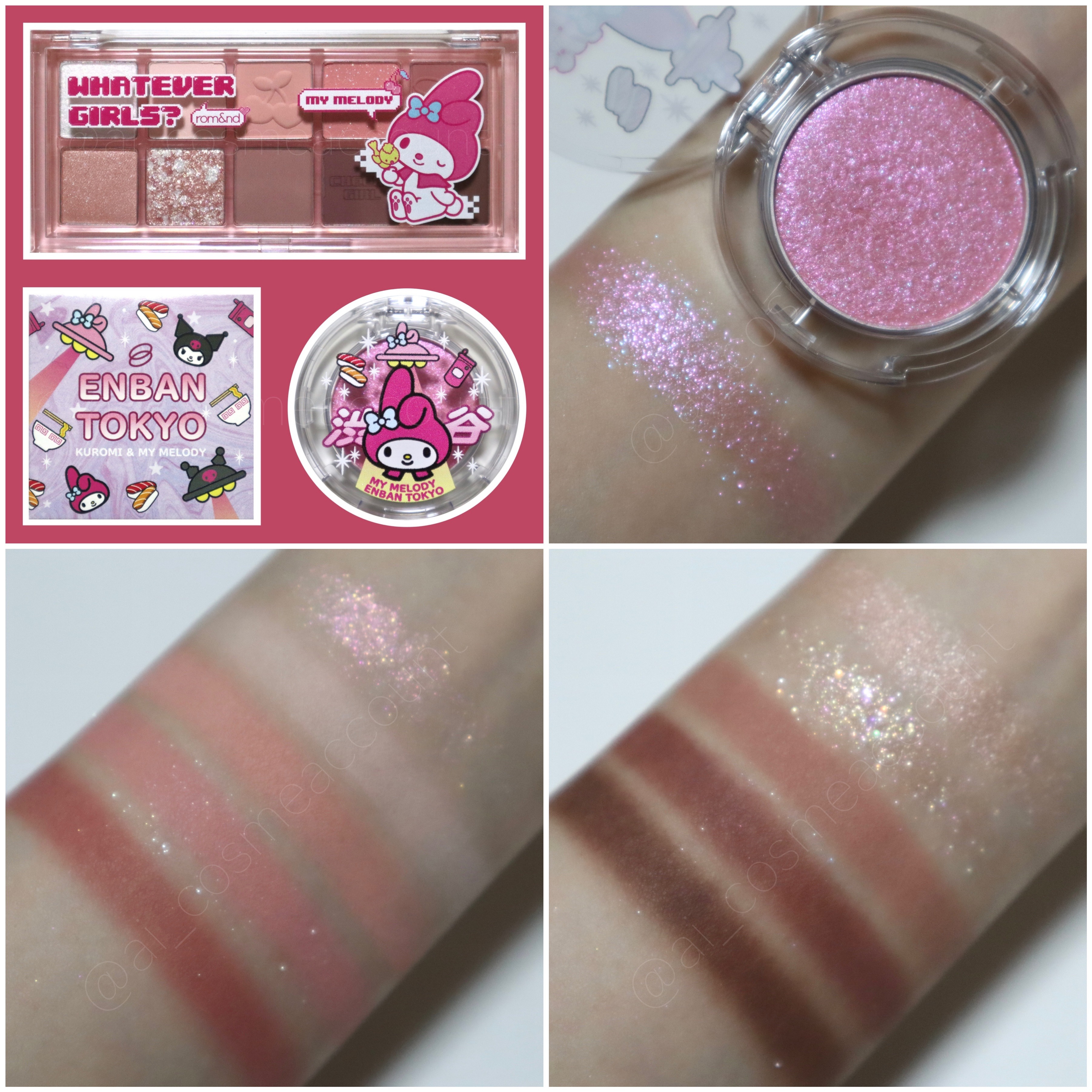 マルチグリッターカラー 20 MY MELODY Limited Color（マイメロディー限定）/ENBAN TOKYO/単色アイシャドウを使ったクチコミ（3枚目）