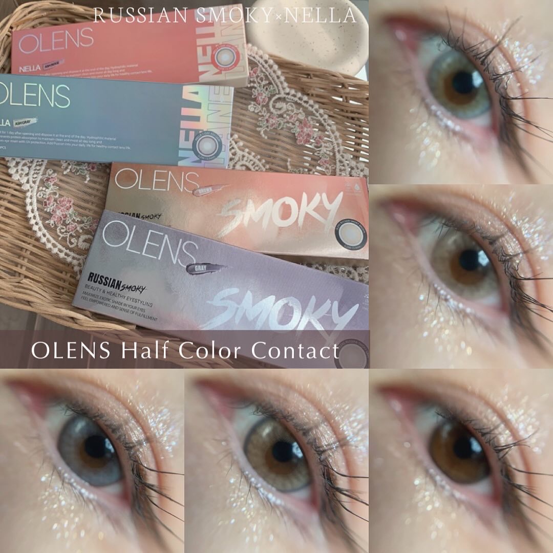 ロシアンスモーキー/OLENS/カラーコンタクトレンズを使ったクチコミ（1枚目）