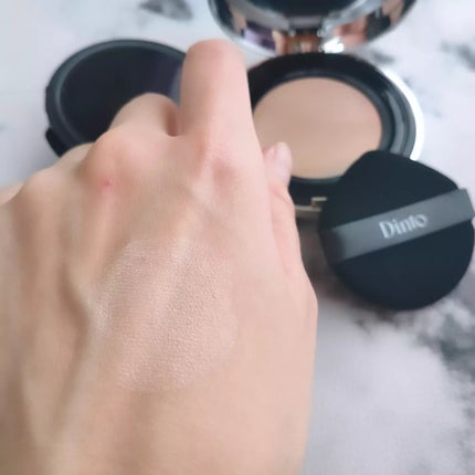 ブラーグローイクッション/Dinto/クッションファンデーションを使ったクチコミ(4枚目)