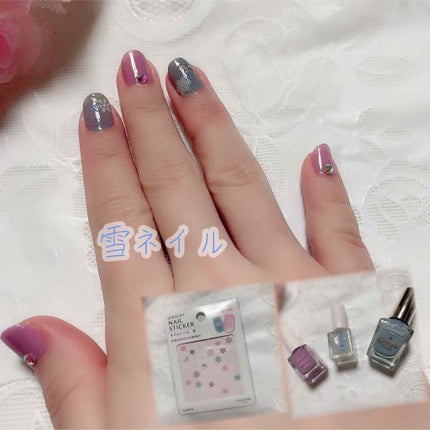 #ミニネイル,#うさこネイル,#ネイル,#冬ネイルのネイルデザイン