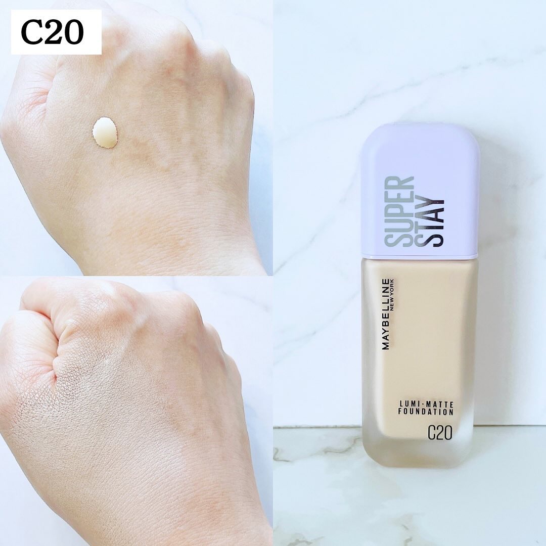 SPステイ ルミマット リキッド ファンデーション/MAYBELLINE NEW YORK/リキッドファンデーションを使ったクチコミ（3枚目）