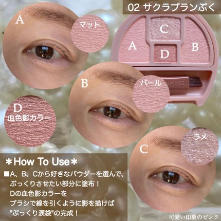 プランぷくコーデアイズ/キャンメイク/パウダーアイシャドウを使ったクチコミ(6枚目)