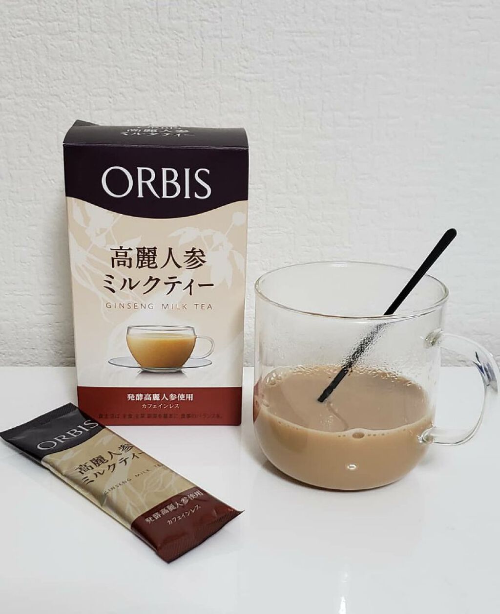 高麗人参ミルクティー/オルビス/ドリンクを使ったクチコミ（2枚目）