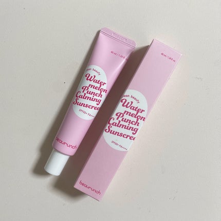 ウォーターメロン パンチ カミング サンスクリーン / スイカサンクリーム / SPF 50+ PA++++  /ビューランチ/日焼け止めクリームを使ったクチコミ(1枚目)