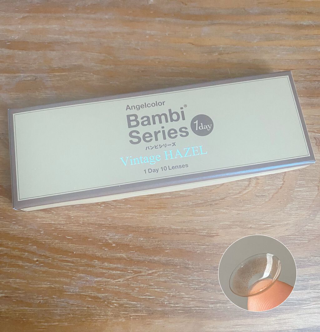 Angelcolor Bambi Series Vintage 1day ヴィンテージヘーゼル/AngelColor/ワンデー（１DAY）カラコンを使ったクチコミ（1枚目）