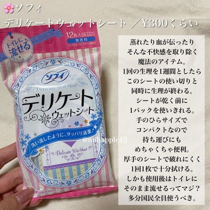 ソフィ デリケートウェットシート 無香料/ソフィ/デリケートゾーンケアを使ったクチコミ(4枚目)