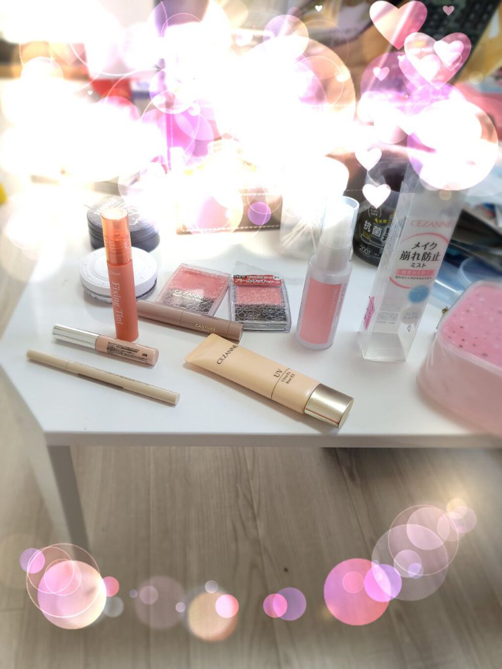 メイクフィックスミスト/CEZANNE/フィックスミストを使ったクチコミ（1枚目）