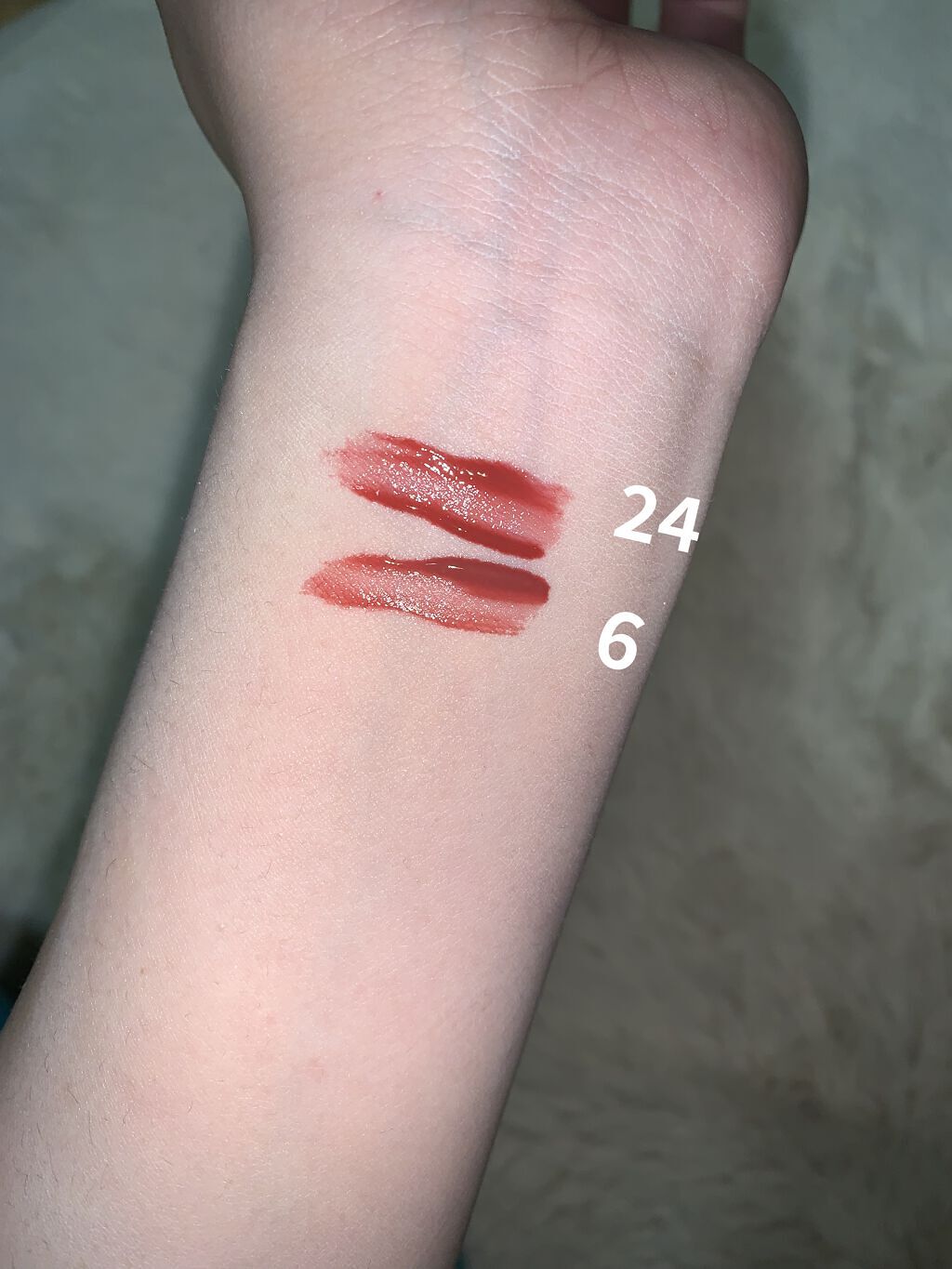 ジューシーラスティングティント/rom&nd/リップティントを使ったクチコミ（3枚目）