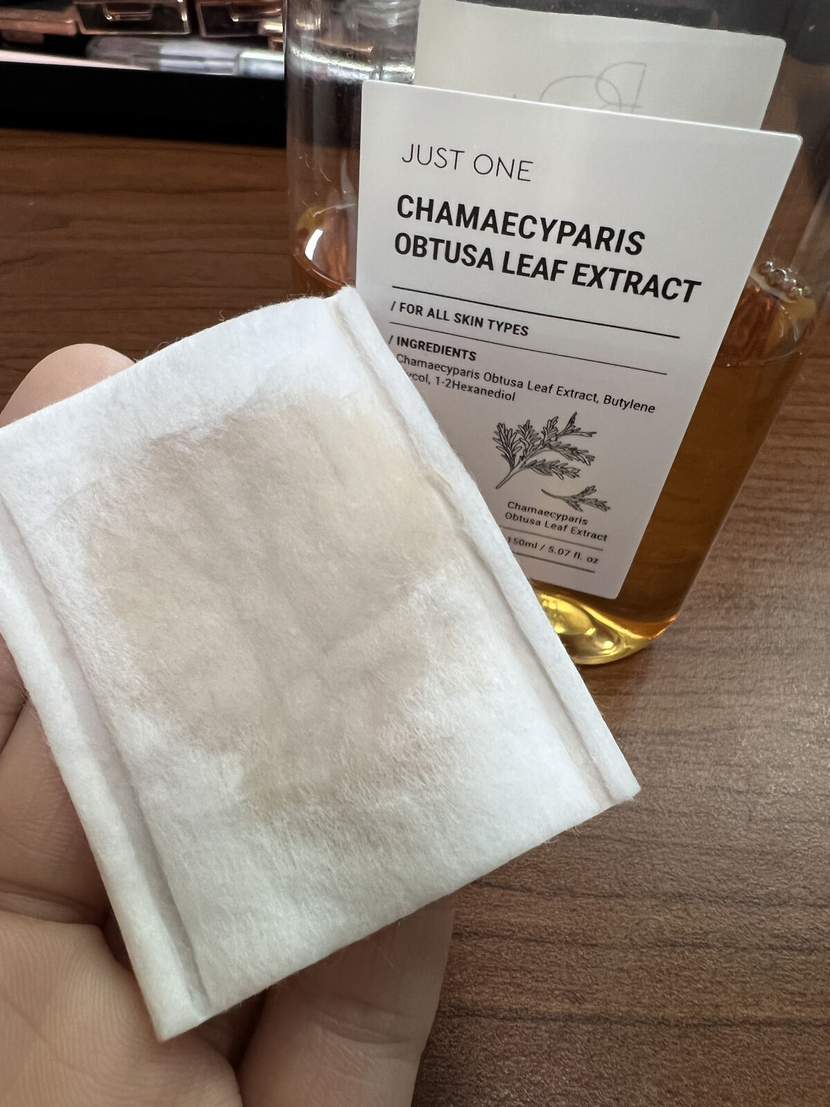 JUST ONE ヴィーガンエッセンス ヒノキ葉エキス/BOM/化粧水を使ったクチコミ（3枚目）