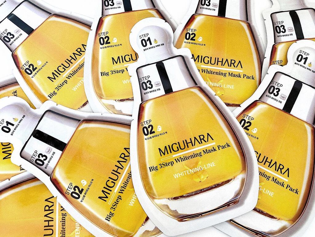 Big3 Step Whitening Mask Pack/MIGUHARA/シートマスク・パックを使ったクチコミ（1枚目）